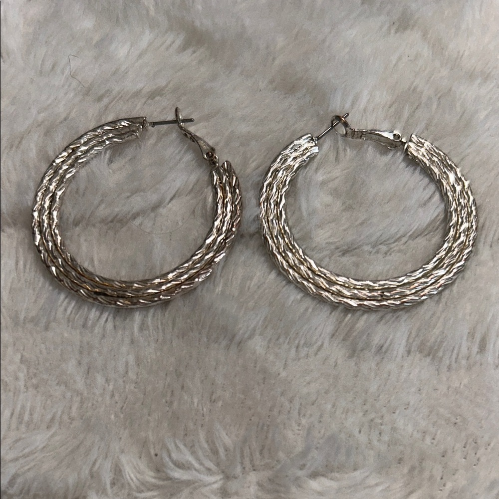Elegant Silver Hoop Earrings